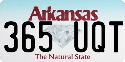 AR license plate 365UQT
