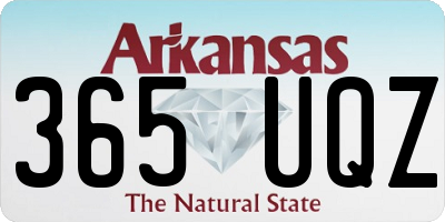 AR license plate 365UQZ