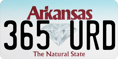 AR license plate 365URD