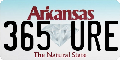 AR license plate 365URE