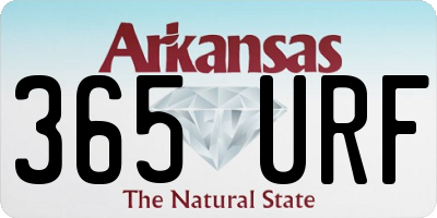 AR license plate 365URF