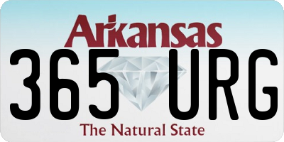 AR license plate 365URG