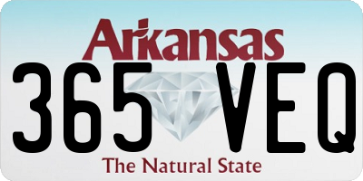 AR license plate 365VEQ