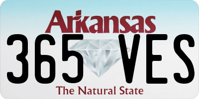 AR license plate 365VES