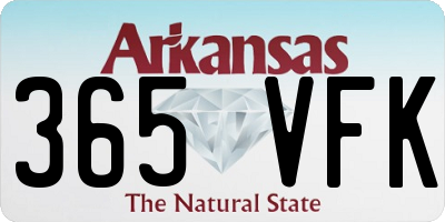 AR license plate 365VFK
