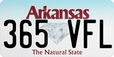 AR license plate 365VFL