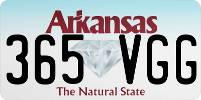 AR license plate 365VGG