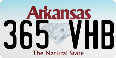 AR license plate 365VHB