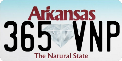 AR license plate 365VNP