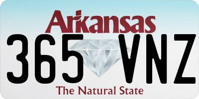 AR license plate 365VNZ