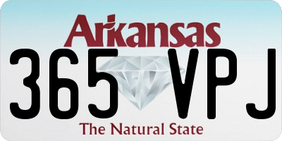 AR license plate 365VPJ