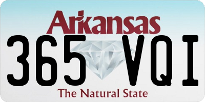 AR license plate 365VQI