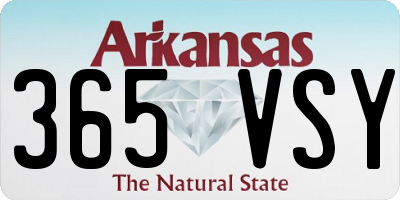 AR license plate 365VSY