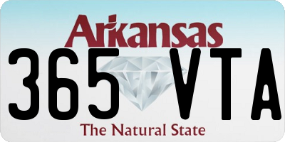 AR license plate 365VTA