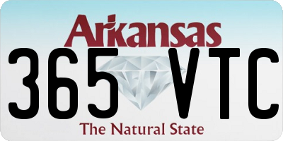 AR license plate 365VTC