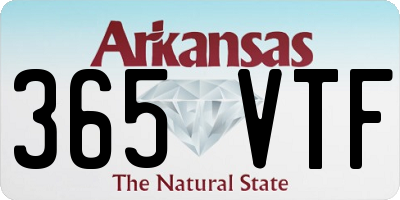 AR license plate 365VTF