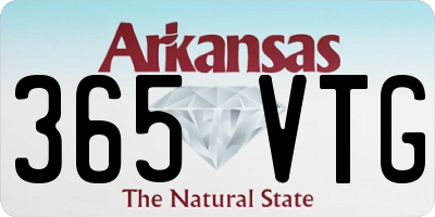 AR license plate 365VTG