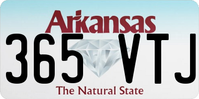 AR license plate 365VTJ