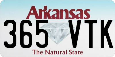 AR license plate 365VTK