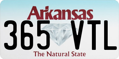 AR license plate 365VTL