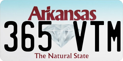 AR license plate 365VTM