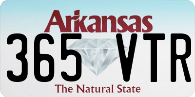 AR license plate 365VTR