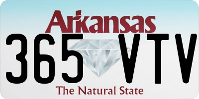 AR license plate 365VTV