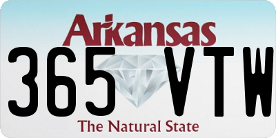 AR license plate 365VTW