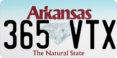 AR license plate 365VTX