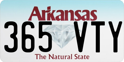 AR license plate 365VTY