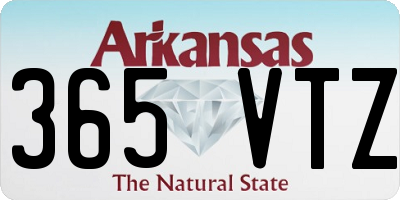 AR license plate 365VTZ