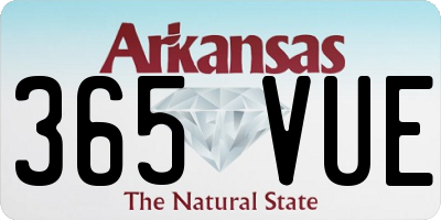 AR license plate 365VUE
