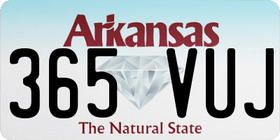 AR license plate 365VUJ