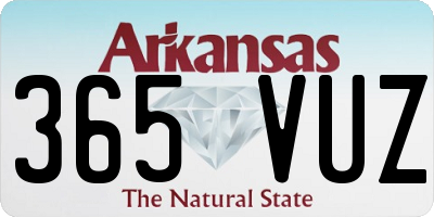 AR license plate 365VUZ