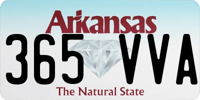 AR license plate 365VVA