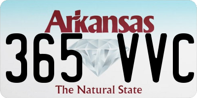 AR license plate 365VVC