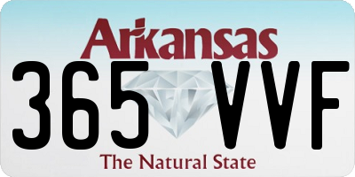 AR license plate 365VVF