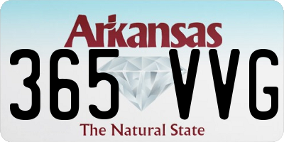 AR license plate 365VVG