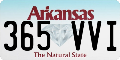 AR license plate 365VVI