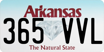 AR license plate 365VVL