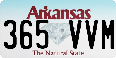 AR license plate 365VVM
