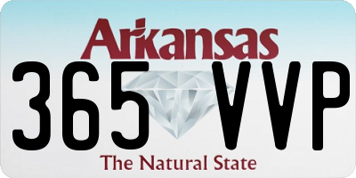AR license plate 365VVP