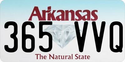 AR license plate 365VVQ