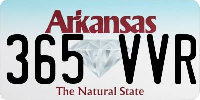 AR license plate 365VVR
