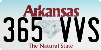 AR license plate 365VVS