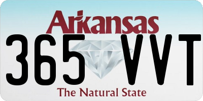 AR license plate 365VVT