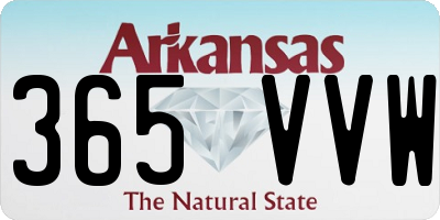 AR license plate 365VVW