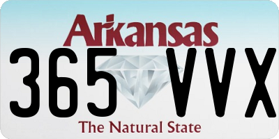 AR license plate 365VVX