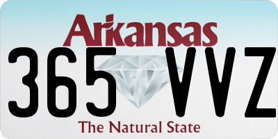 AR license plate 365VVZ