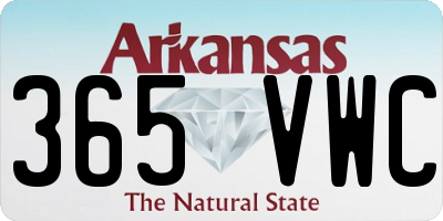 AR license plate 365VWC